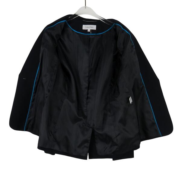 Calvin Klein Black Blazer Women's Tailored Blazer Suit Jacket Size 2 - Picture 3 of 7